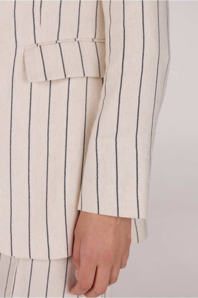 RACHELLE SS25 BLAZER LMS 238 000136 NATURAL